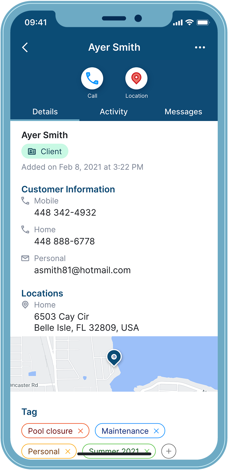 Plannit customer details