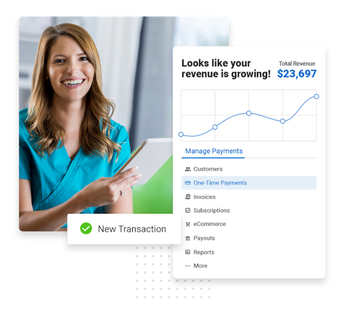 Marketing 360 screenshot: Get paid faster with invoices, contactless payments, credit card, and online transactions
