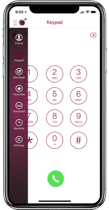 iPlum screenshot: Calling