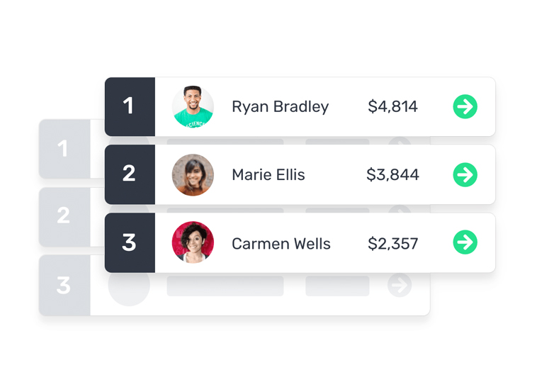 Pledge It Software - Use our real-time leaderboard to ignite friendly competition among your participants, inspiring them to raise more funds and have more fun doing it.