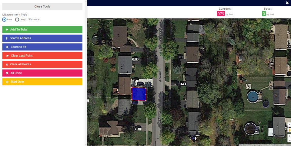 Measuring tool-thumb