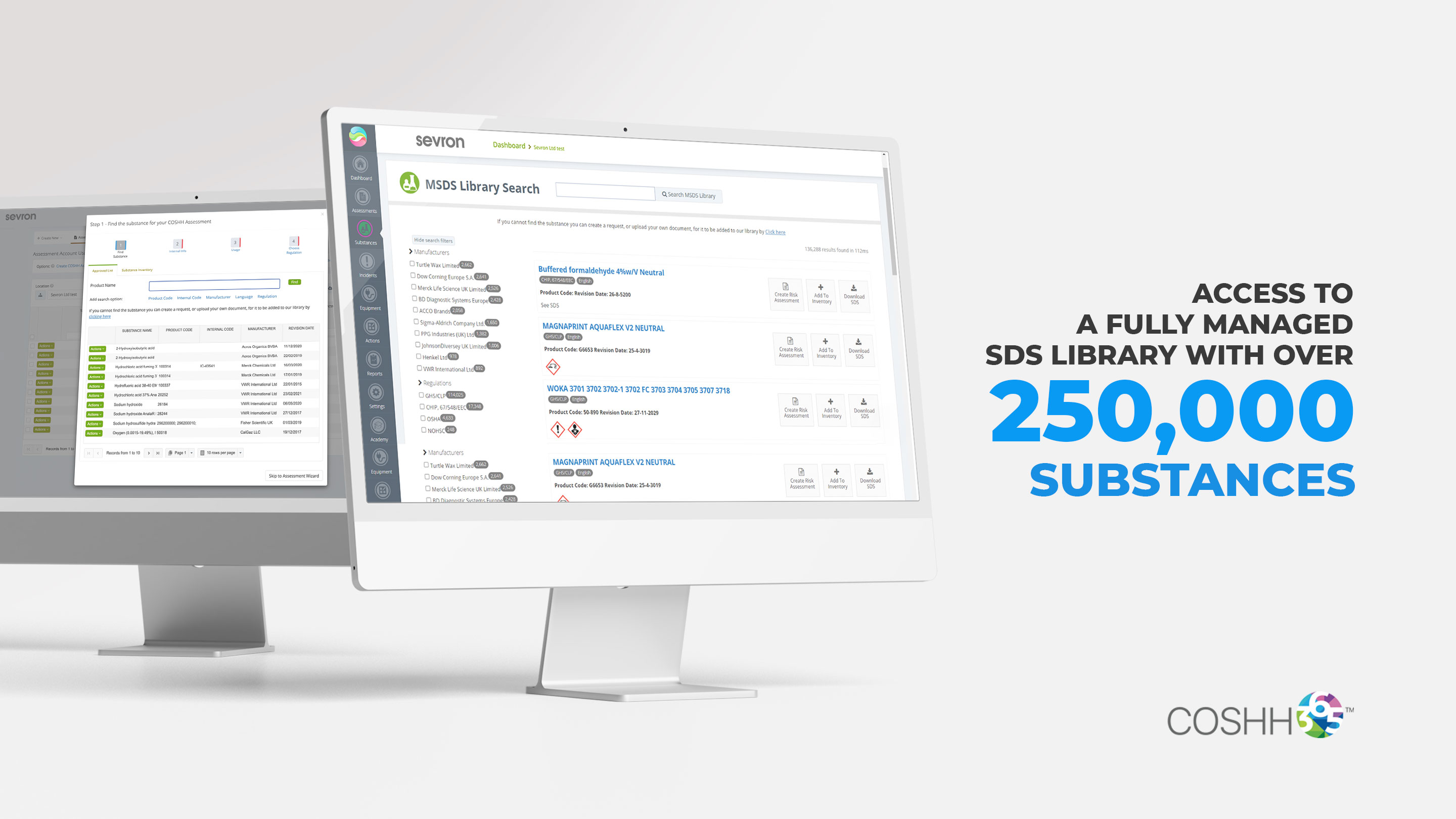 Access a fully managed SDS library with over 250, 000 substances. Manage chemical risk, safeguard your workplace and prevent accidents. Ask our team to source the SDS you require using our SDS Request features. Get notified when your updates are ready!​ ​