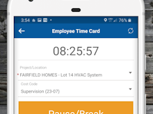 Contractor Foreman Software - Our Timecard feature is worth the price along.  With GPS and Geofencing, advanced features have never been so easy to use and so affordable.