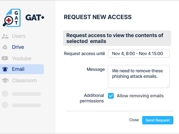 GAT Labs Software - Email Access Management