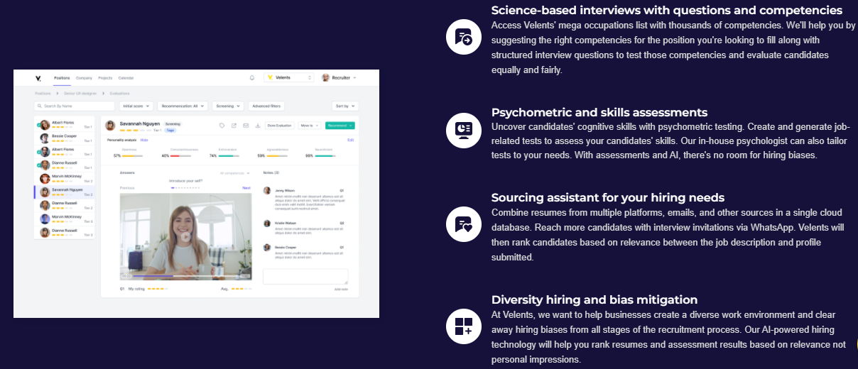 End-to-end Hiring Platform where you can build your career page, attract candidates, assess, evaluate, interview, score, and hire with confidence