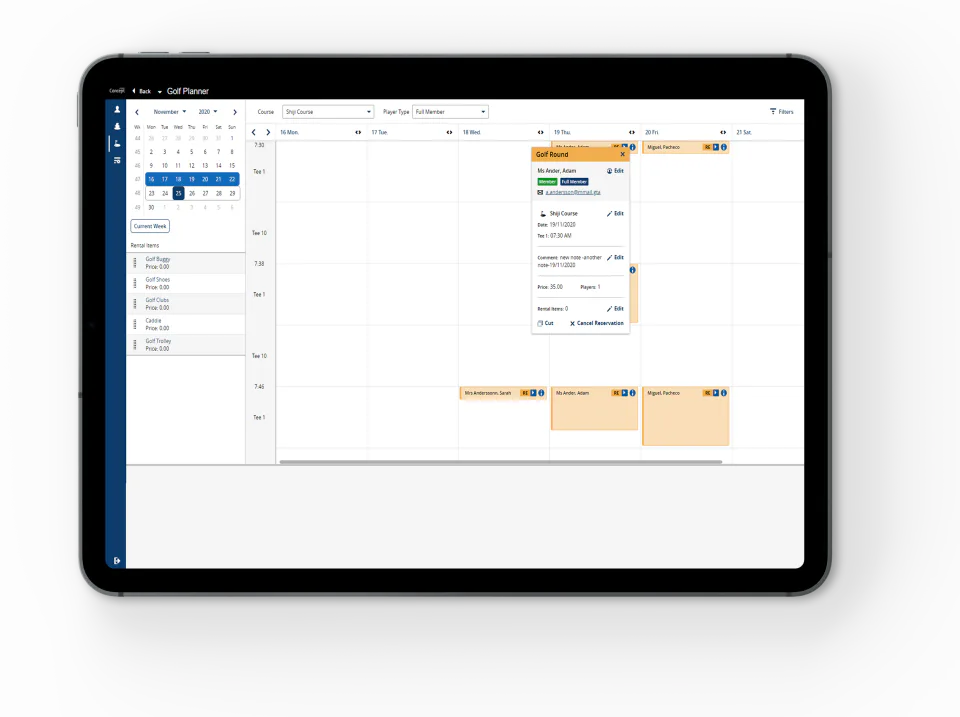 Concept Golf Management Software - Prix, tarif, abonnement et avis ...