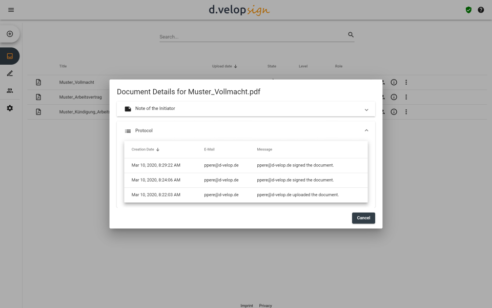 d.velop sign Software - 5