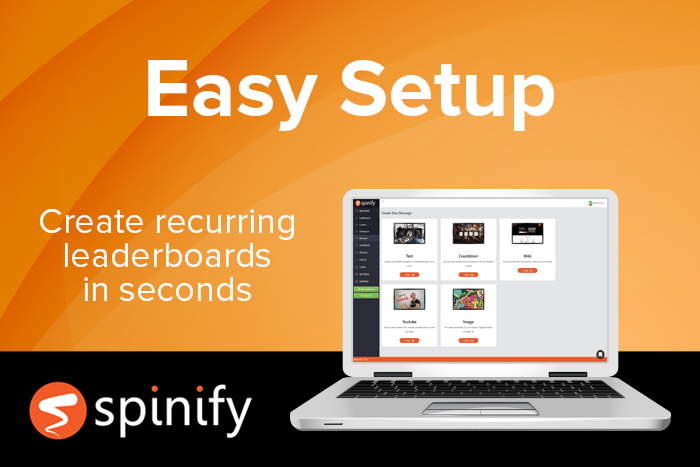 Spinify Software - Setup leaderboards in no time. You can configure the teams goals and push them to success instantly!