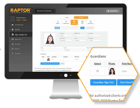 Raptor Visitor Management Software - 3