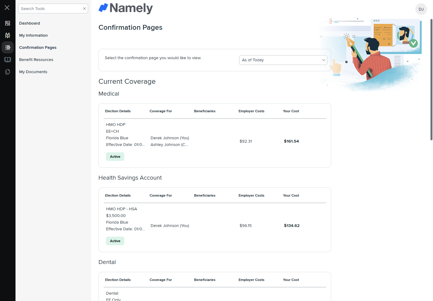 Namely Software - Benefits Administration: Easily manage open enrollment, plan changes, and employee elections—all in one centralized platform.