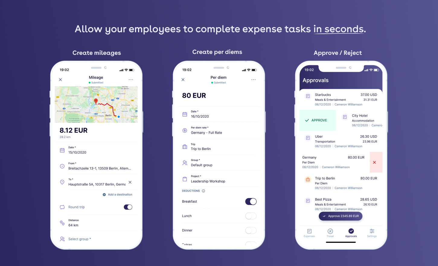 Rydoo Software - Allow your employees to complete tasks in seconds