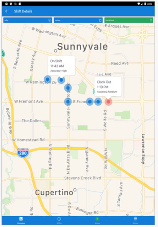 SINC location tracking
