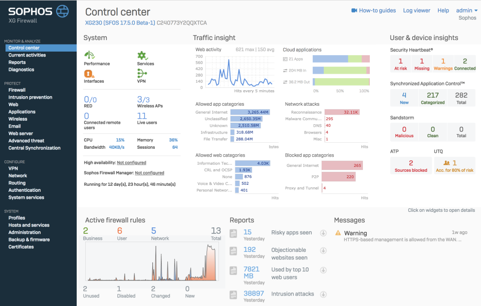 XG Firewall Software - 1