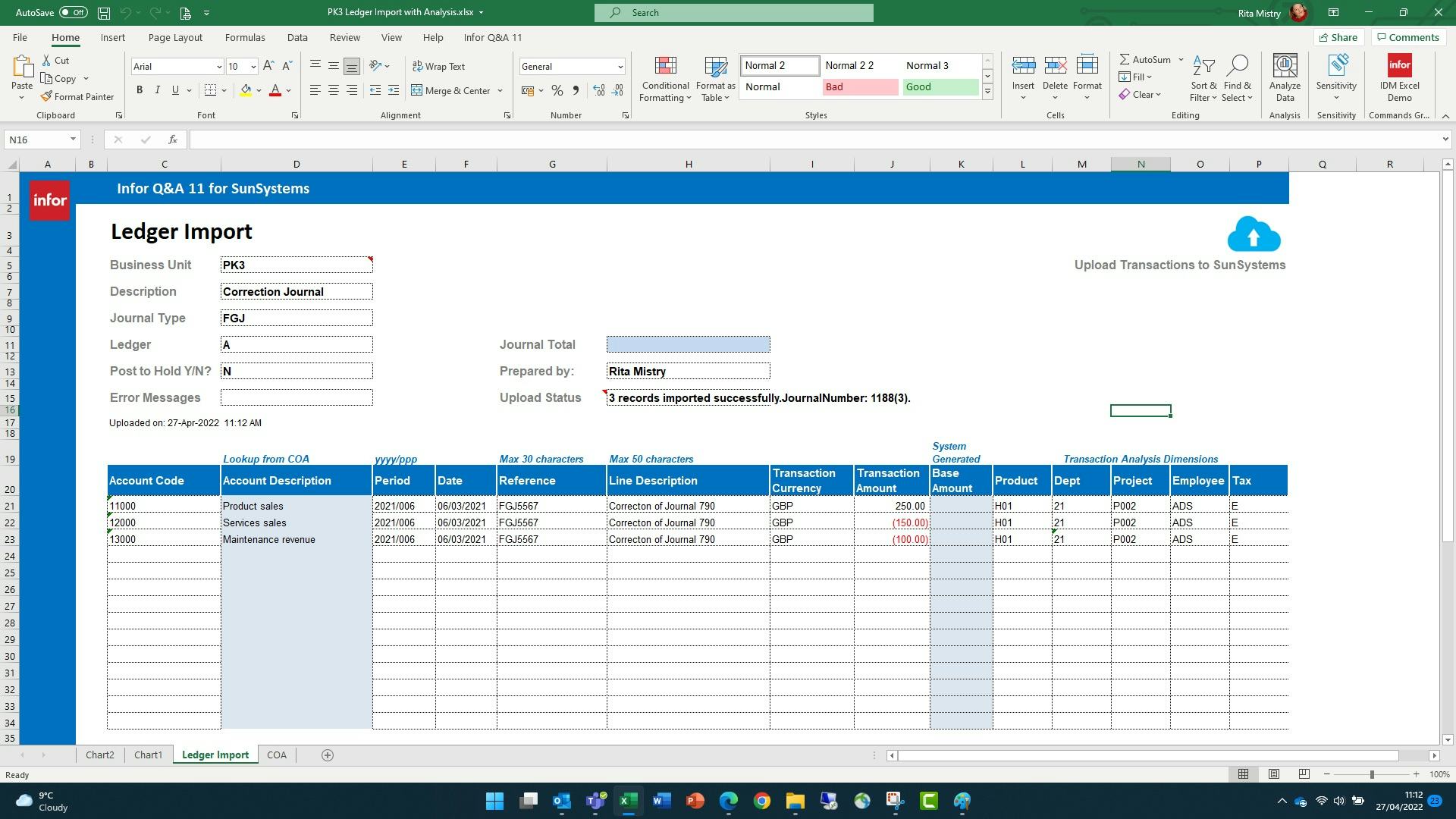 Infor SunSystems Software - 4
