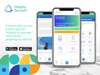 HappyTenant Software - HappyTenant - mobile app for tenants that meets the needs and demands of the modern tenant. Bring transparency, efficiency and joy to the tenancy and property management experience!