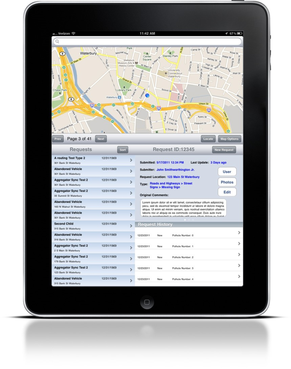 QAlert companion iPad application