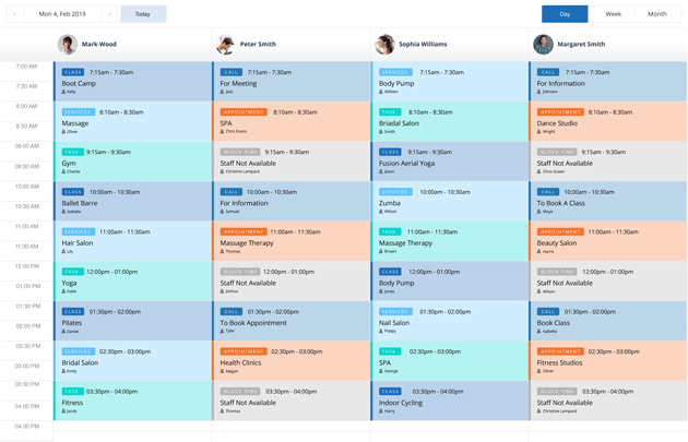 Wellyx scheduling