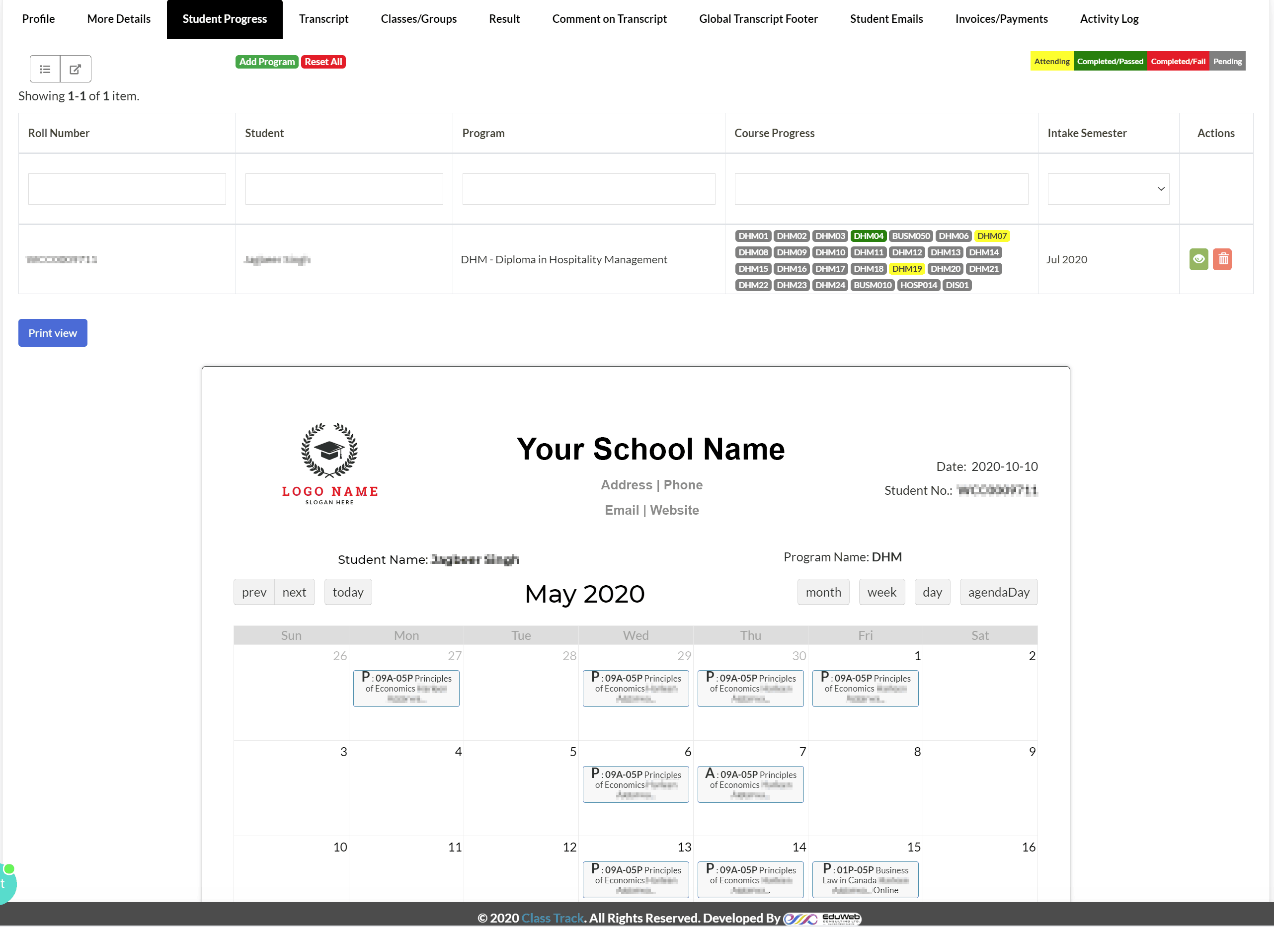 ClassTrack Software - 5