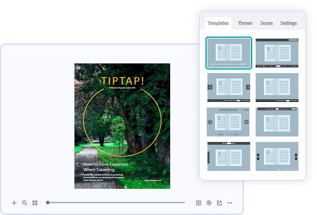 Flip PDF templates