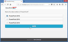 DirectPoll embed polls in PPT