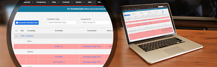 Fieldmagic screenshot: The scheduling platform allows users to have multiple schedules for multiple disciplines within any given site