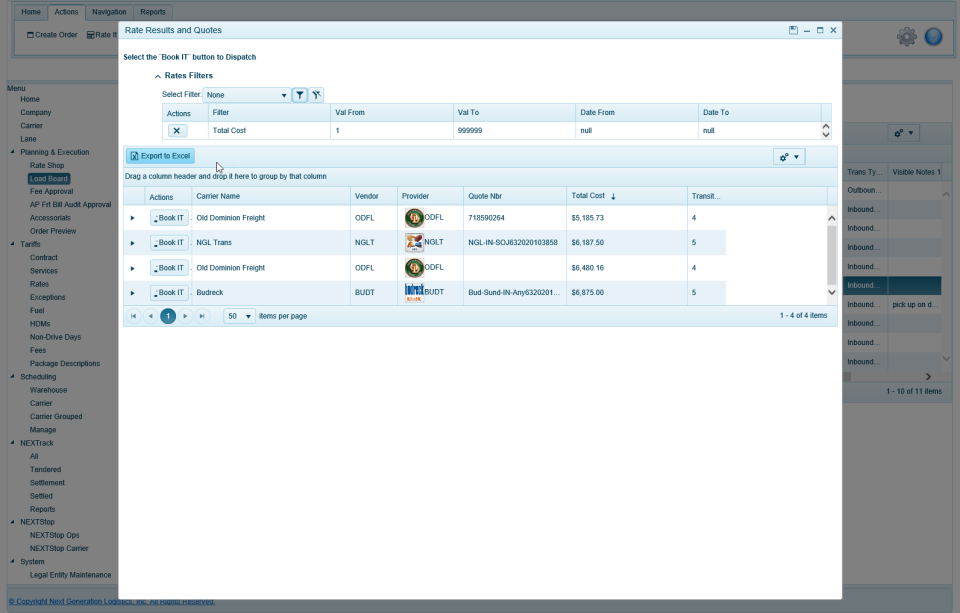 Dynamics TMS Software - 3