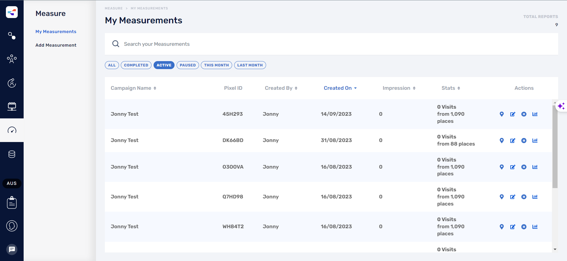 Factori Software - Measurements