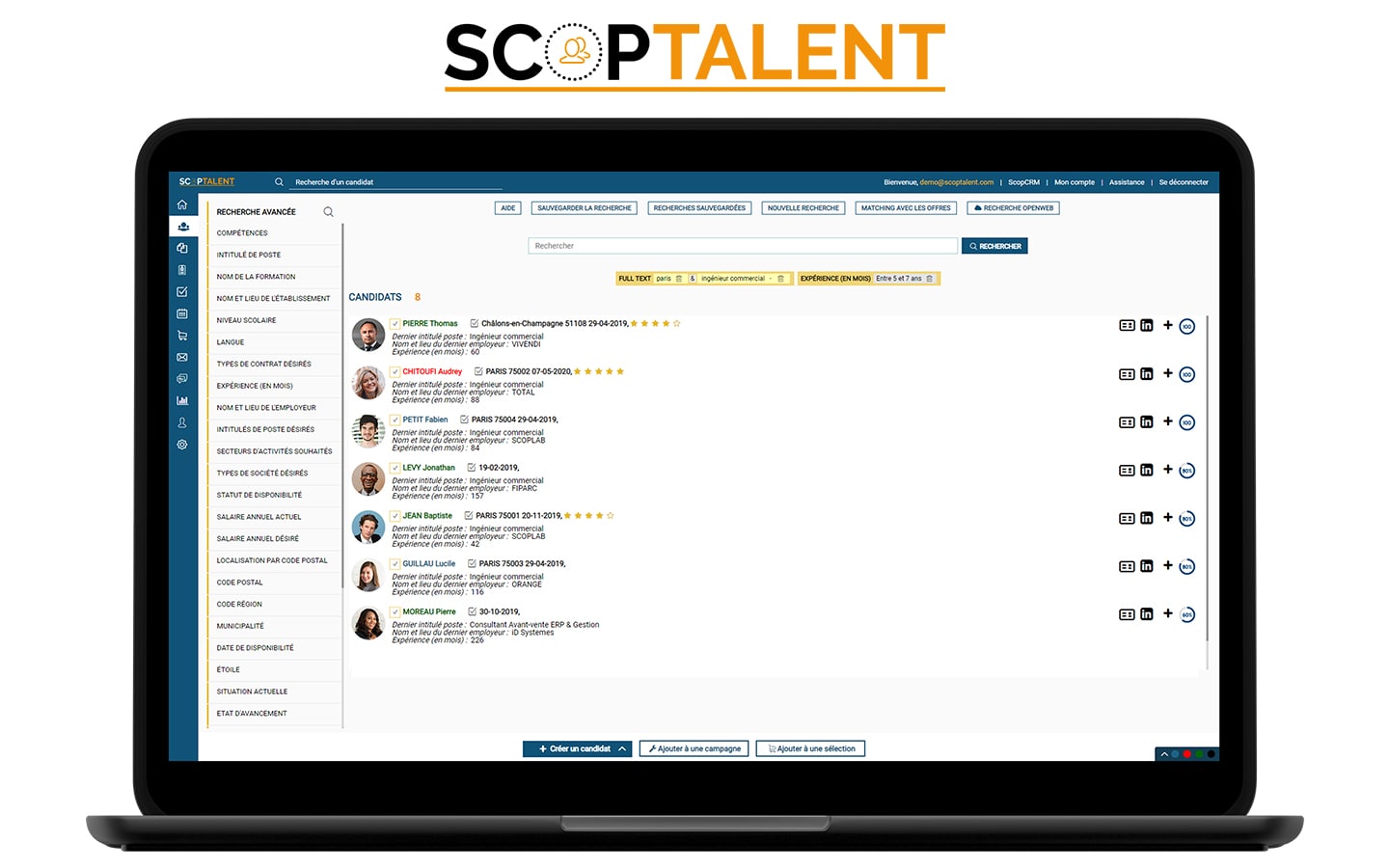 ScopTalent - Candidate library