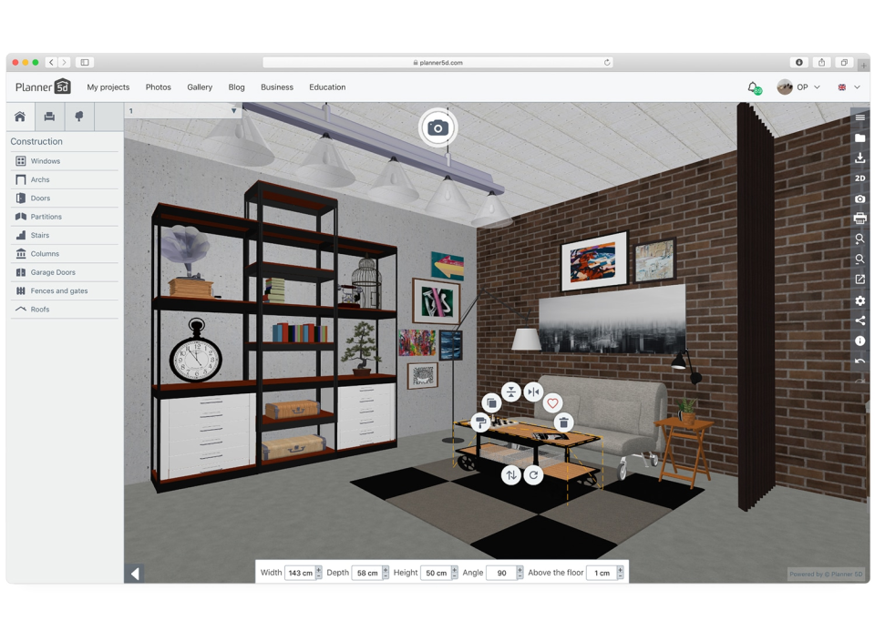 planner 5d design house apps