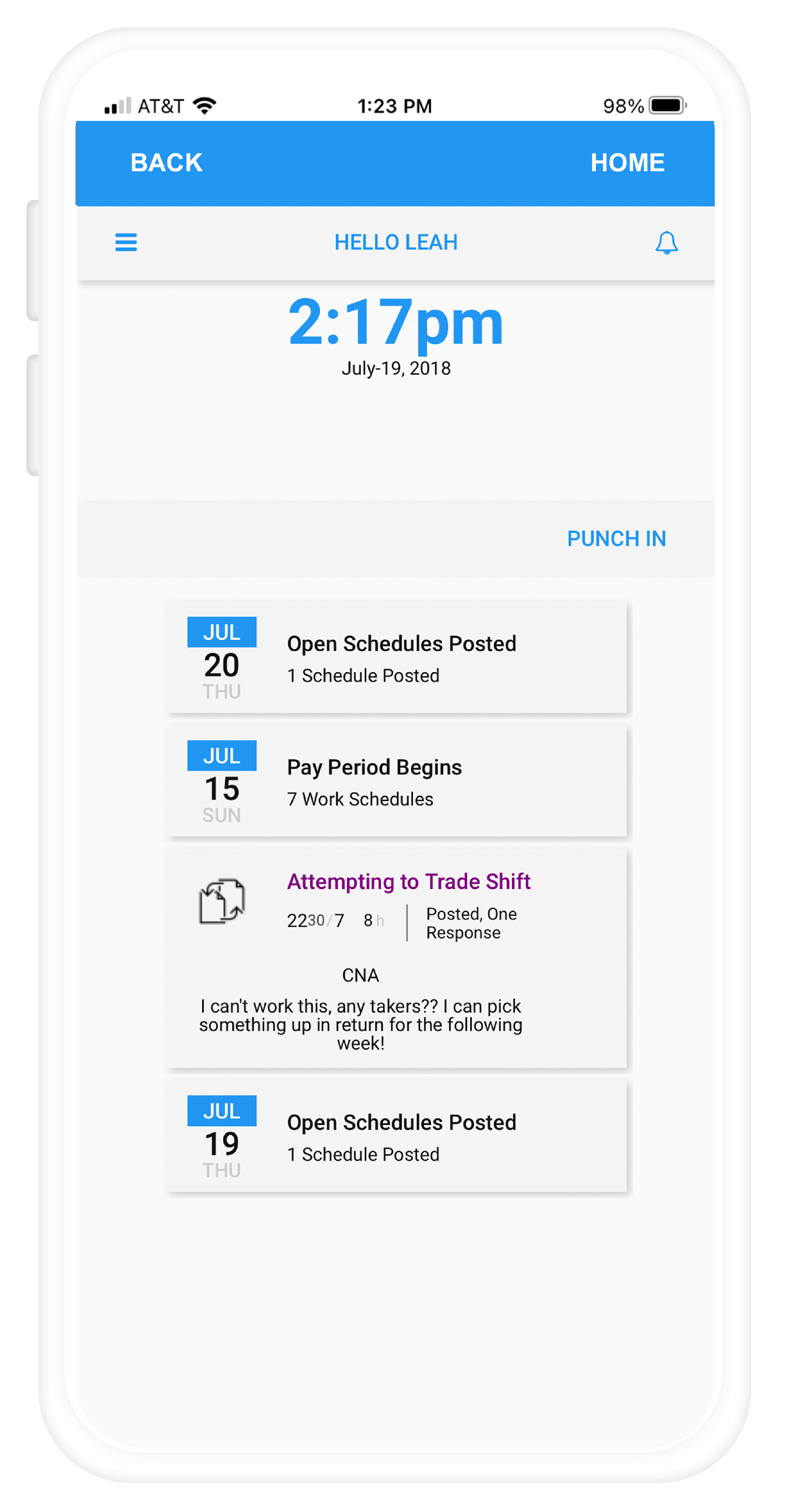 Attendance on Demand screenshot