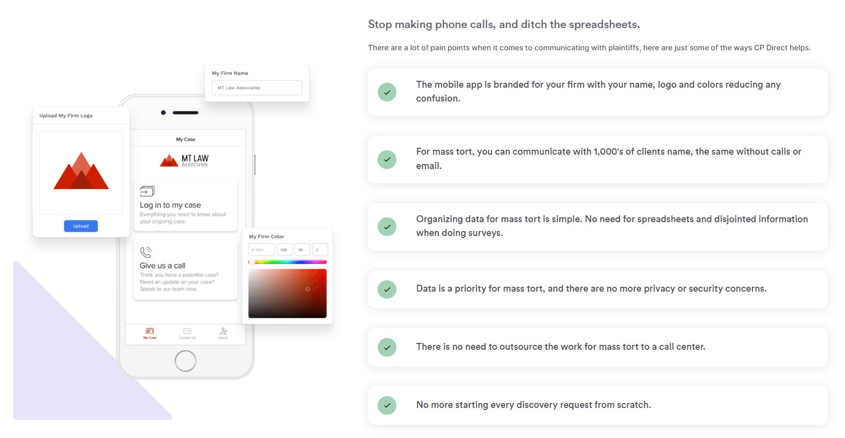 CasePacer Software - CPDirect - Your Firm's Client Communications Tool, with in app forms and messaging