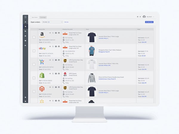 Linnworks screenshot: Linnworks Order Management - Manage and process online sales from across your selling channels in one location.