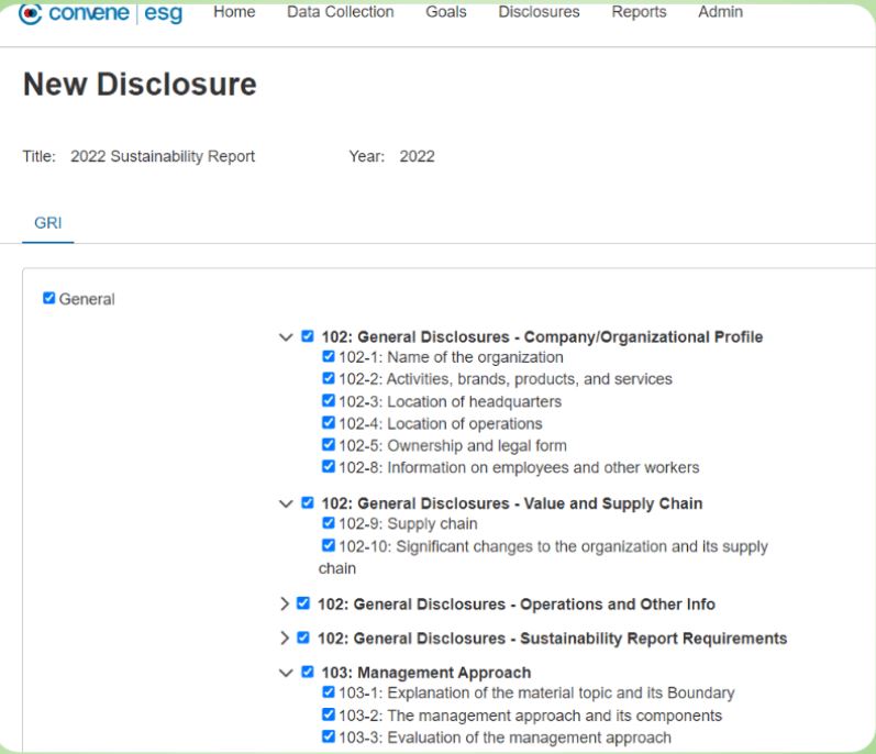 Convene ESG new disclosure