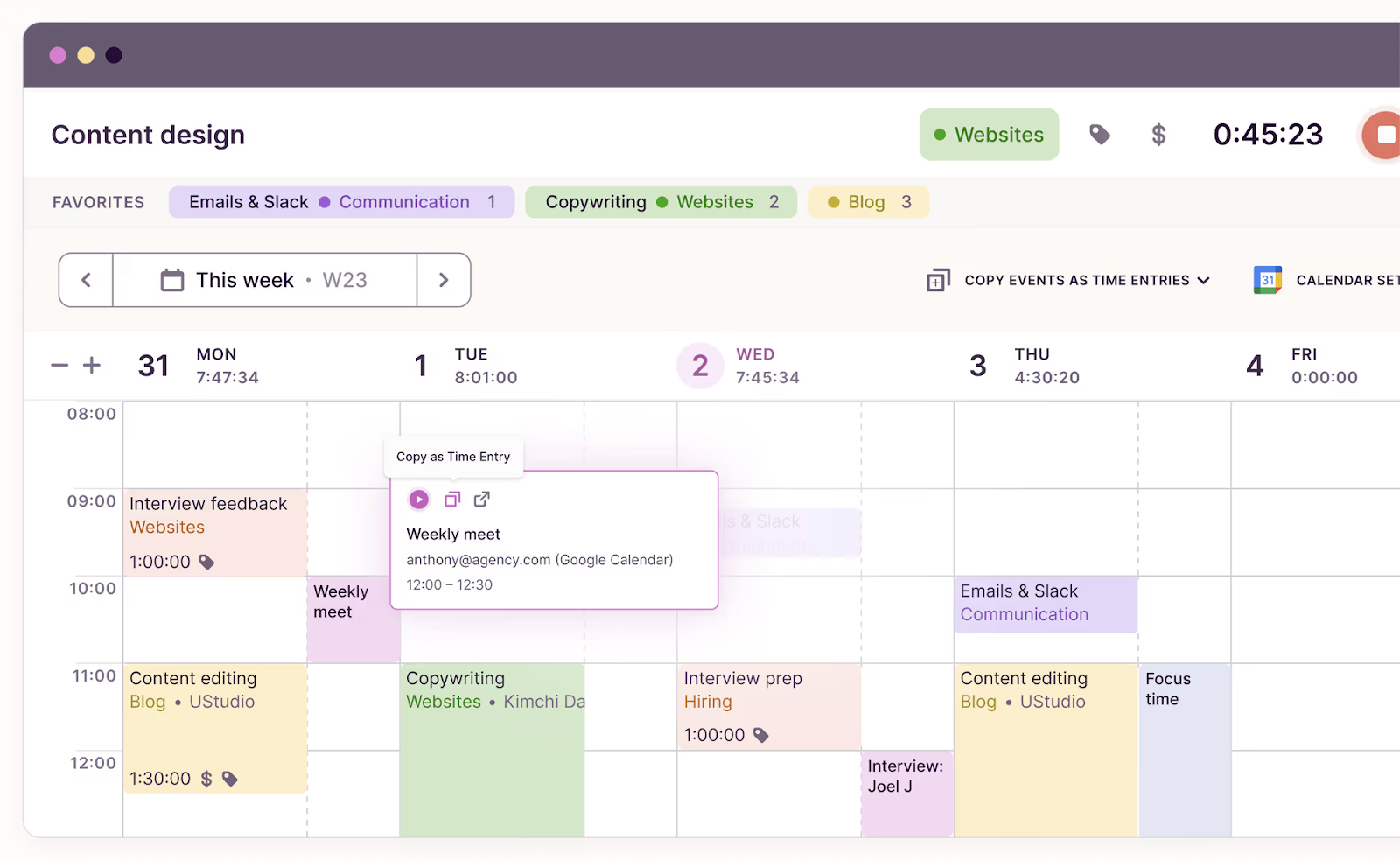 Toggl Track Software - 2