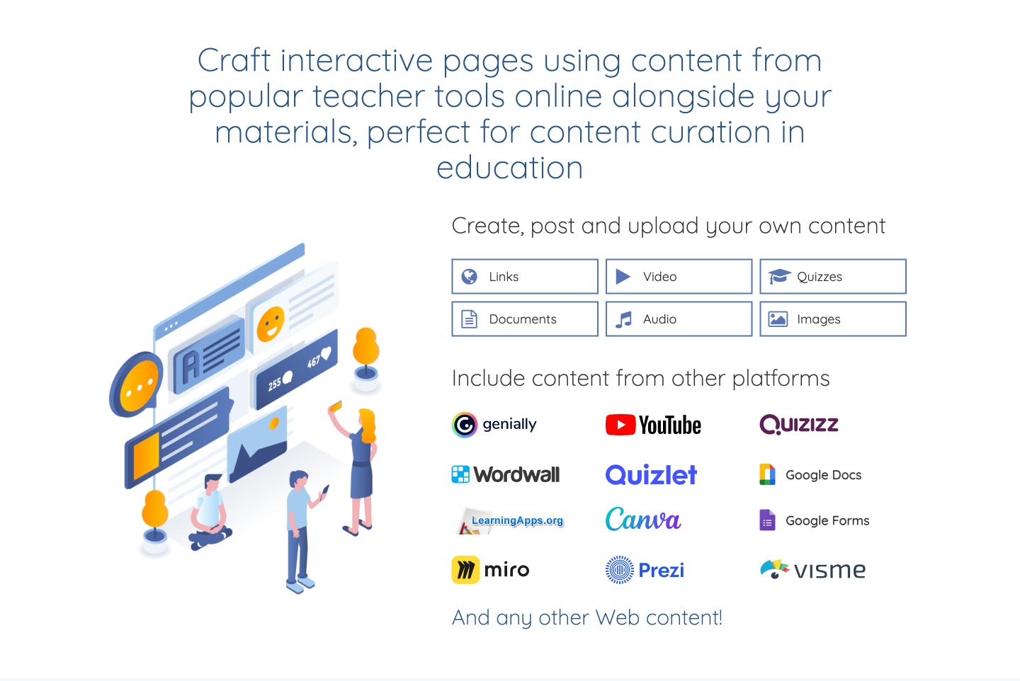 Craft interactive pages