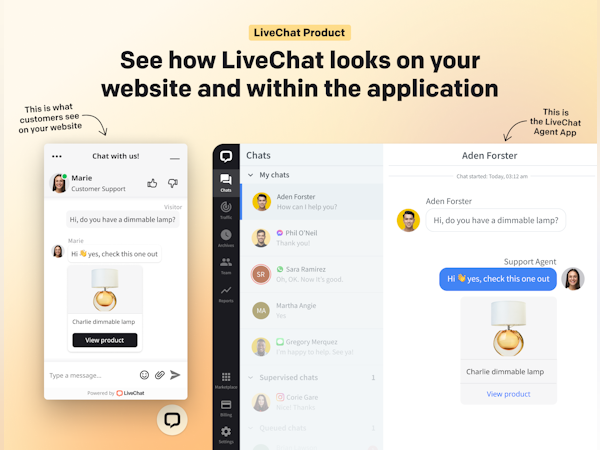 LiveChat Software - Chat Widget and Agent App