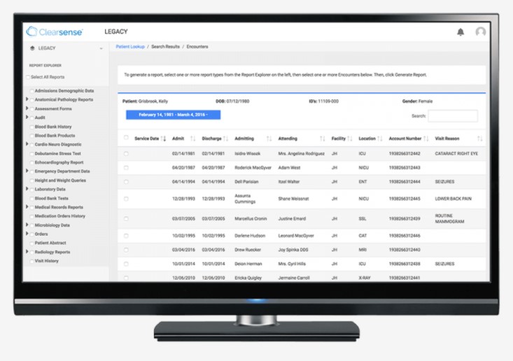 Clearsense screenshot: Clearsense encounters