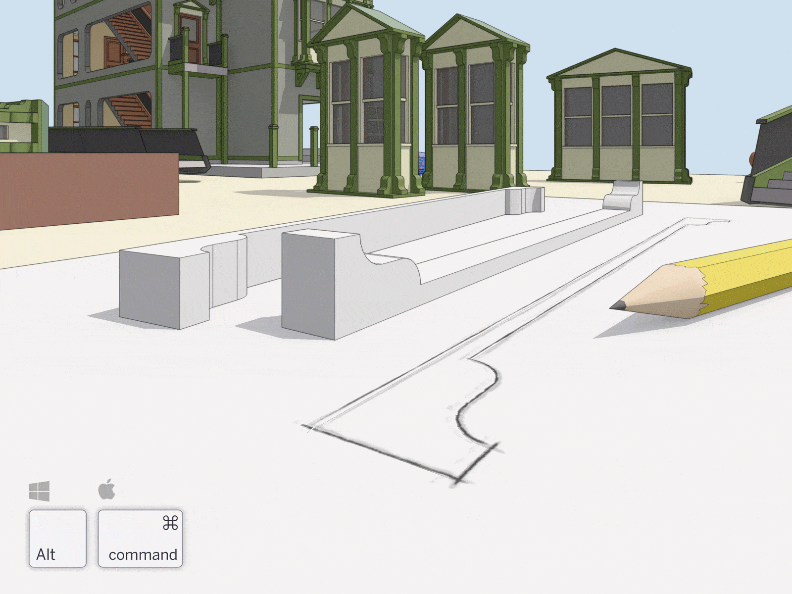 SketchUp Software - SketchUp's desktop modeler is designed to behave like your hand, so you can draw and extrude geometry quickly.