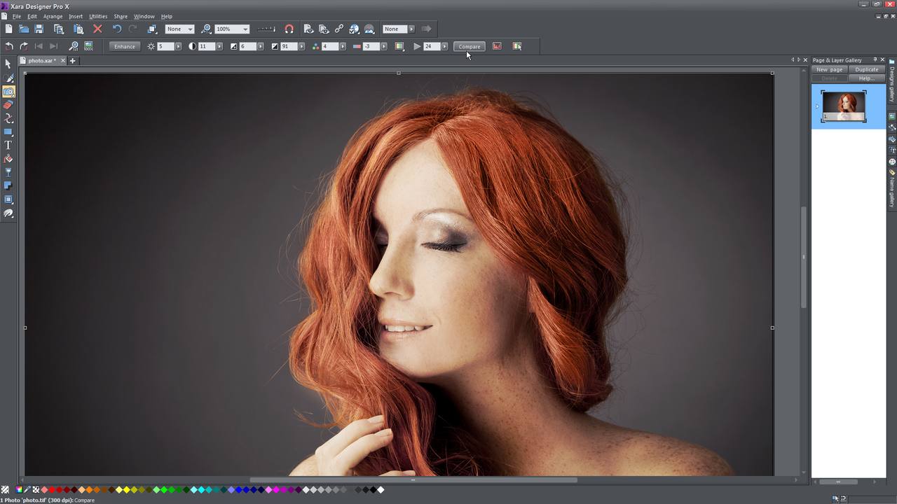 Xara Designer Pro X image enhancing