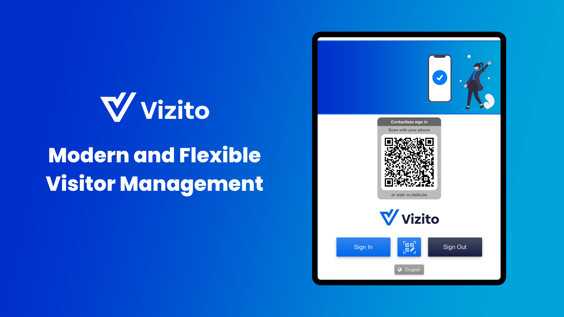 Vizito screenshot: Vizito Visitor Management System sign-in page