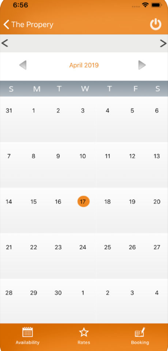 STAAH Channel Manager booking calendar