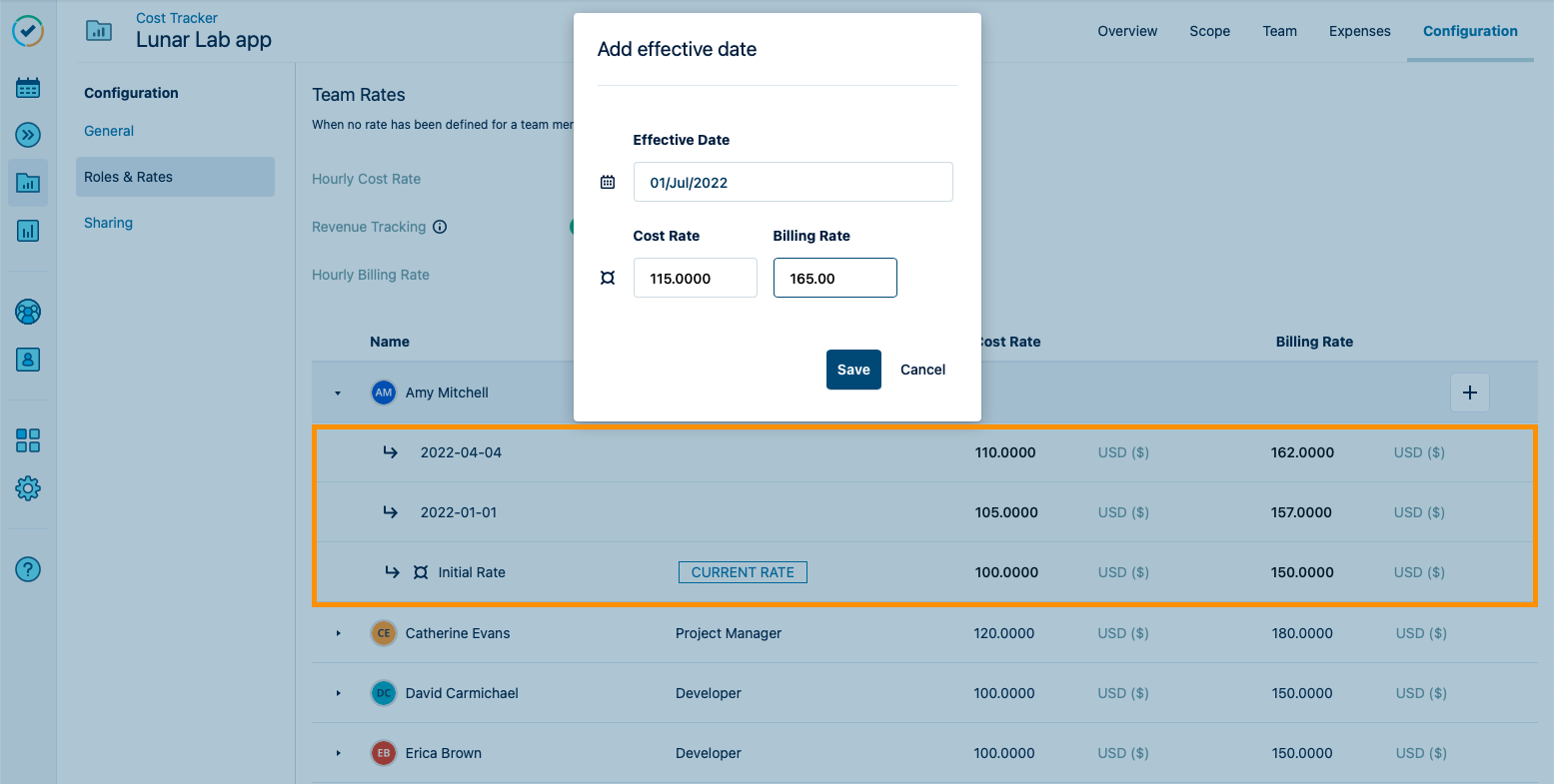 Tempo Cost Tracker Software - 5