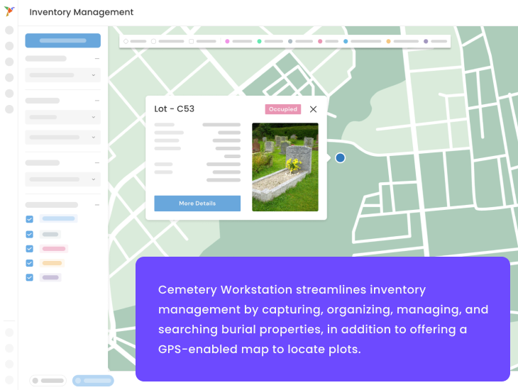 Cemetery Workstation Software - Cemetery Workstation inventory management