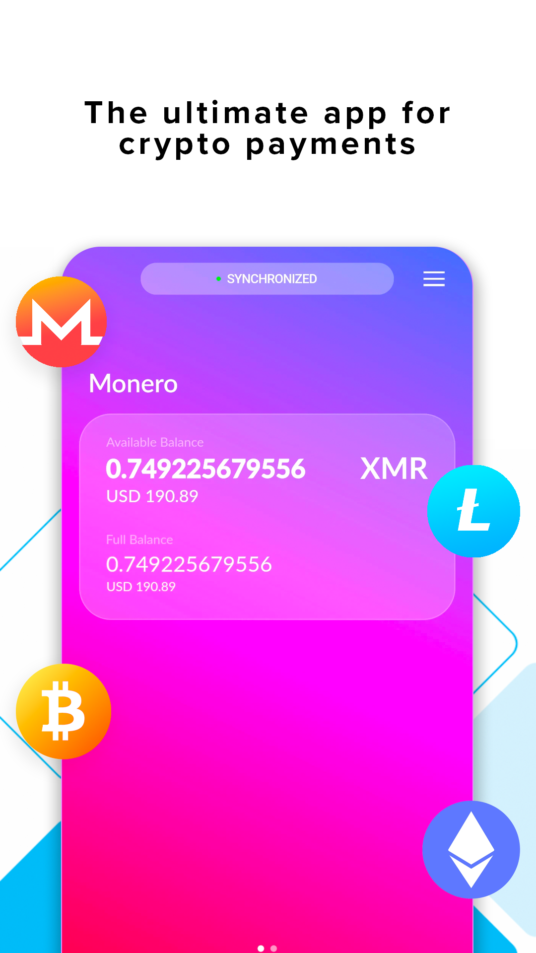 The ultimate app for crypto payments