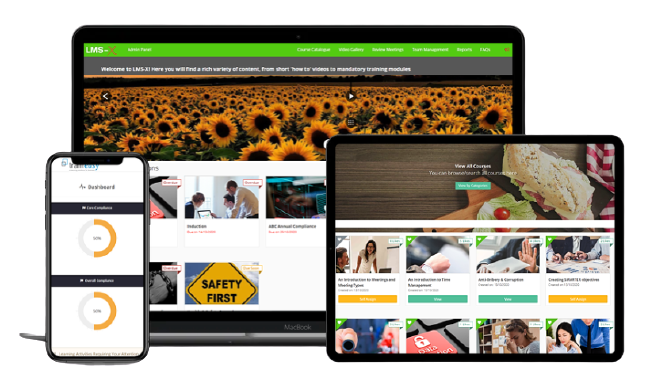 LMS-X screenshot: LMS-X mobile responsive
