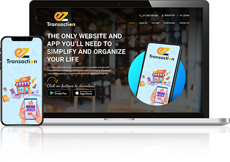 EZ-Transaction: The all in one website to simplify and organize your life