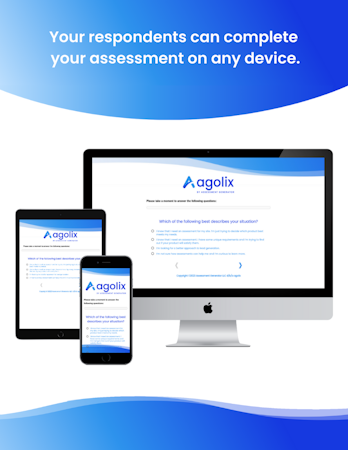 Agolix screenshot: Display your branded assessments on any device