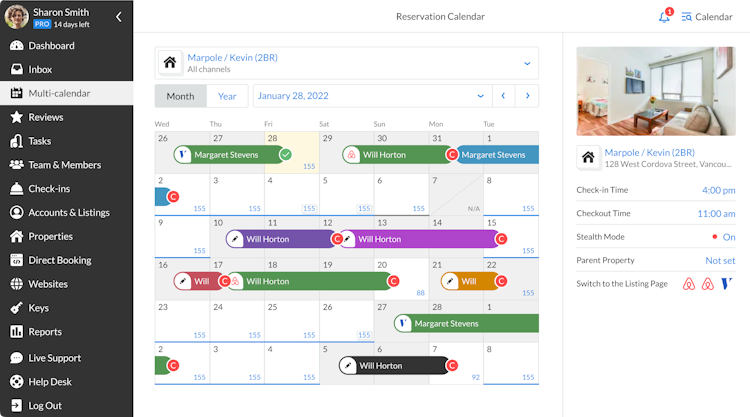 iGMS screenshot: Multi-Calendar