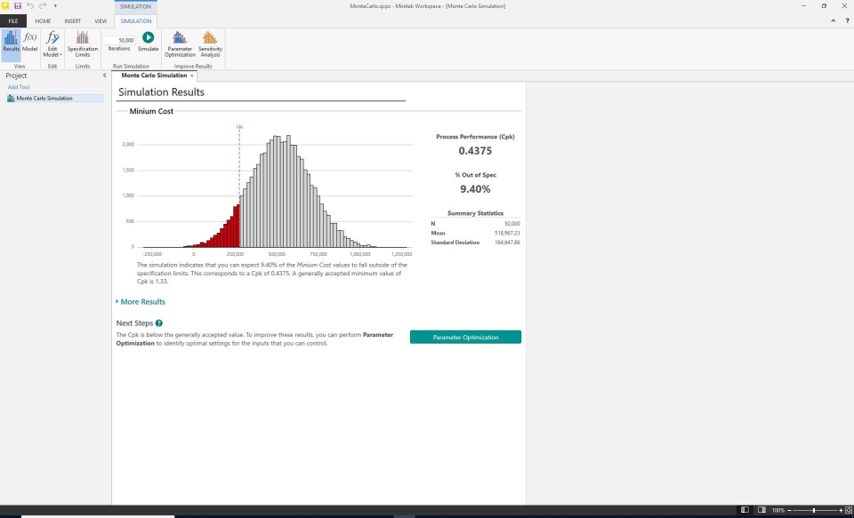 Minitab Workspace Software - 1