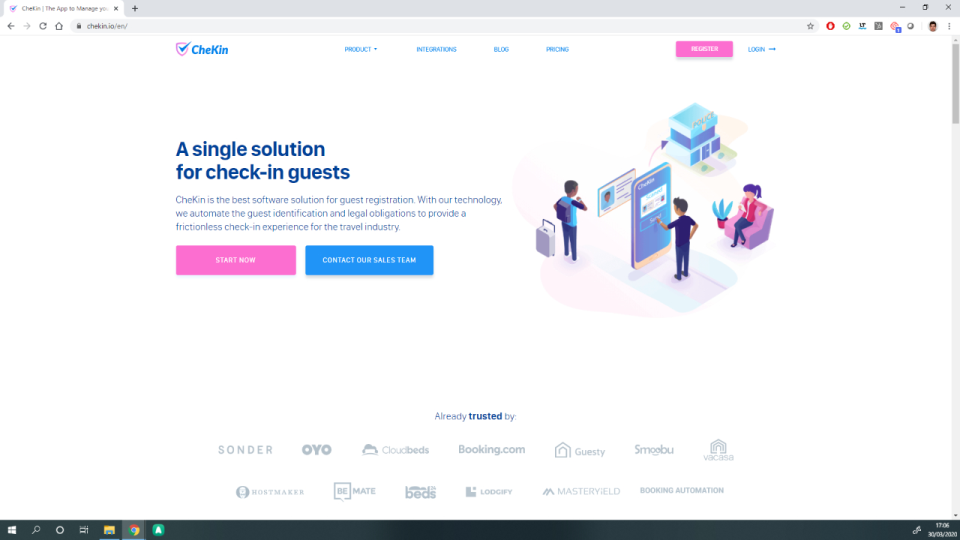 CheKin Main Page-thumb